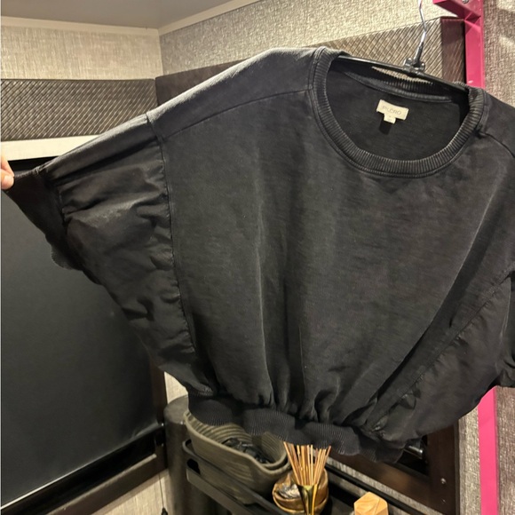 Anthropologie’s Pilcro Charcoal Gray Women's Sweatshirt size Medium - Picture 4 of 7